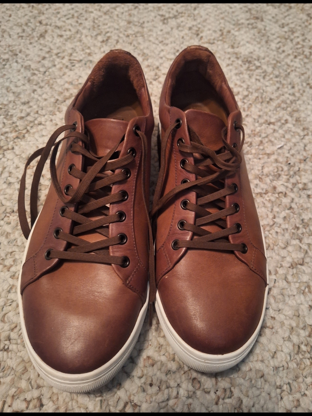 Thursday Boot Company Brown Leather Low-Top Sneakers